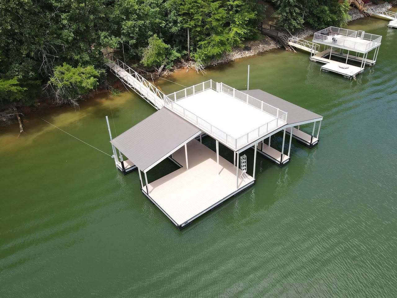 Aluminum Boat Dock on Lake Nottely