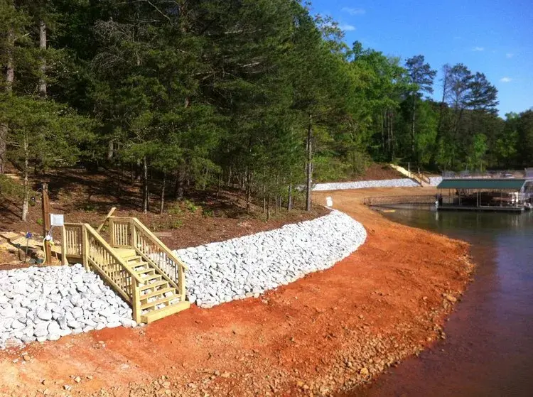 Martin Docks - rip rap